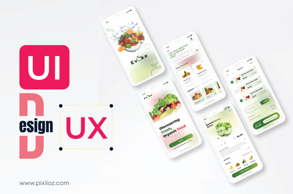 Pixiloz creative solutions UI/UX design service